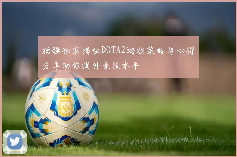 杨强独家揭秘DOTA2游戏策略与心得分享助你提升竞技水平